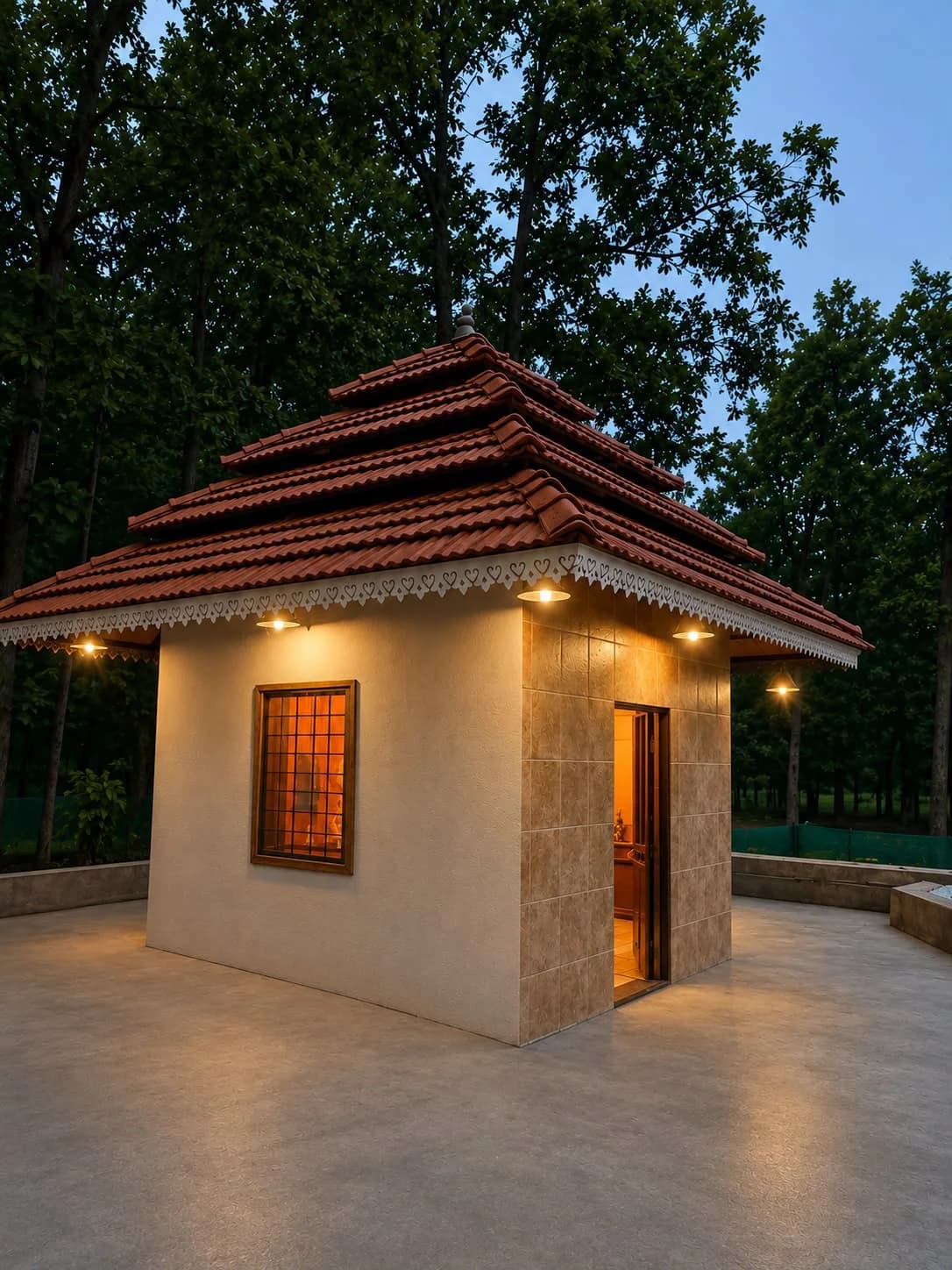 Small temple within the resort grounds